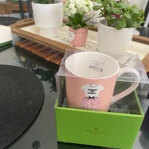 Kate Spade Pink 'Pardon My French' Graphic Mug